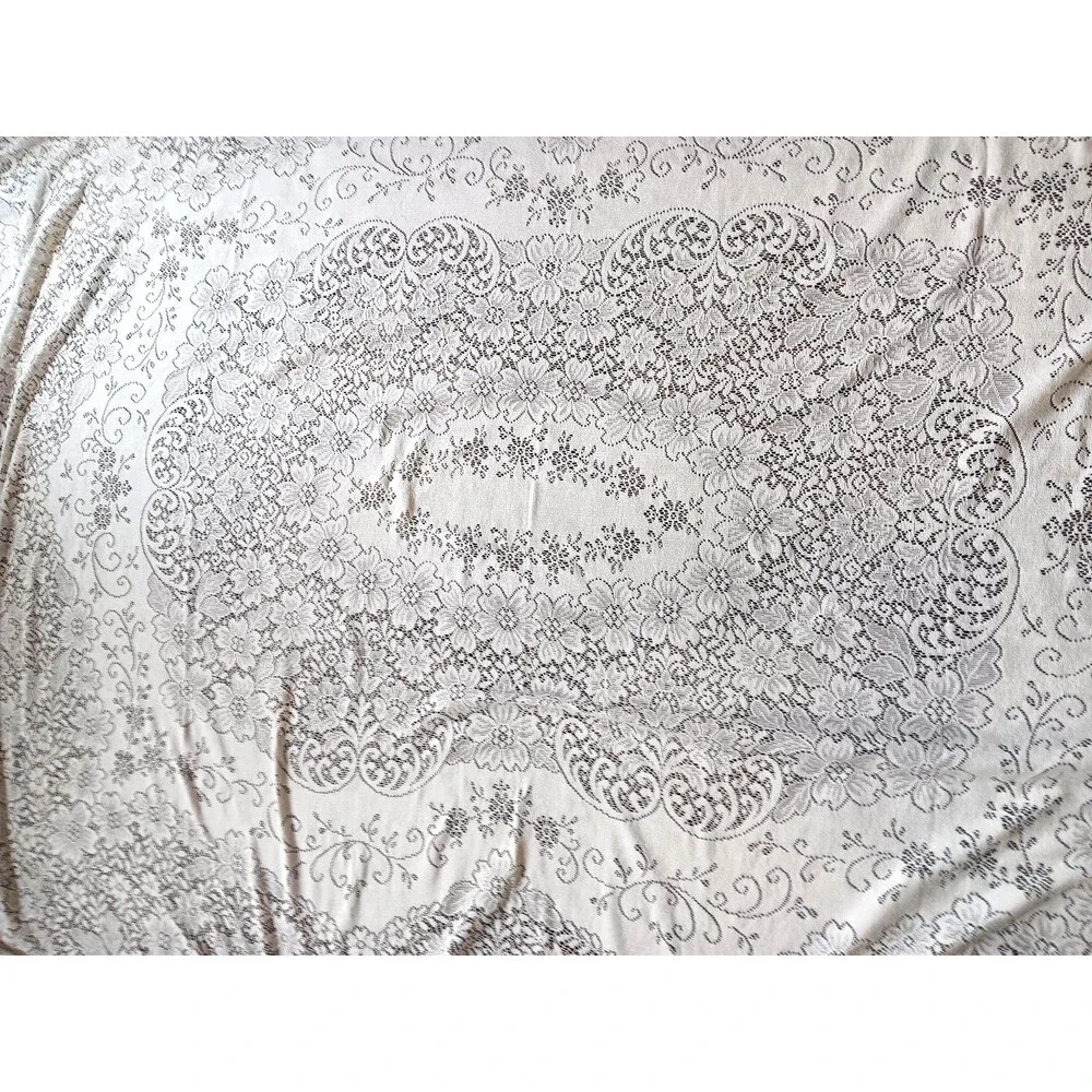 Vintage Lace Tablecloth 63 X 60 Granny core, cottage core